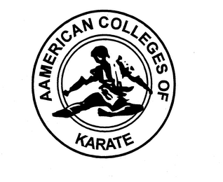 AAMERICAN COLLEGES OF KARATE logo