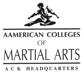 AAMERICAN COLLEGES OF MARTIAL ARTS ACK HEADQUARTERS logo