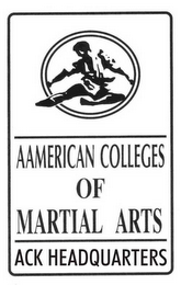 AAMERICAN COLLEGES OF MARTIAL ARTS ACK HEADQUARTERS logo