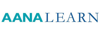 AANALEARN AMERICAN ASSOCIATION OF NURSE ANESTHETISTS LEARN logo