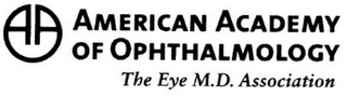 AAO AMERICAN ACADEMY OF OPHTHALMOLOGY THE EYE M.D. ASSOCIATION logo