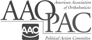 AAOPAC AMERICAN ASSOCIATION OF ORTHODONTISTS POLITICAL ACTION COMMITTEE AAO logo