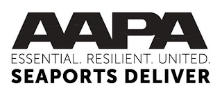 AAPA ESSENTIAL. RESILIENT.UNITED. SEAPORTS DELIVER logo