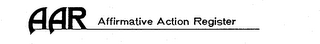 AAR AFFIRMATIVE ACTION REGISTER logo