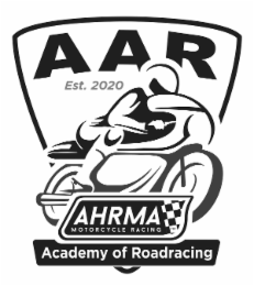 AAR EST. 2020 ACADEMY OF ROADRACING AHRMA MOTORCYCLE RACING TM logo