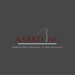 AARKD INC MADE BY REAL FISHERMEN, FOR REAL FISHERMEN logo