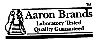 AARON BRANDS LABORATORY TESTED QUALITY GUARANTEED logo