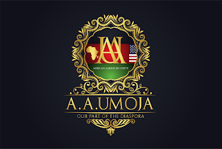 AAU AFRICAN AMERICAN UNITY A.A.UMOJA OUR PART OF THE DIASPORA logo