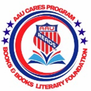 AAU READS AAU CARES PROGRAM BOOKS & BOOKS LITERARY FOUNDATION logo