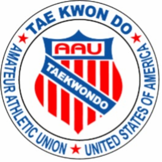 AAU TAEKWONDO AMATEUR ATHLETIC UNION UNITED STATES OF AMERICA TAEK WON DO logo