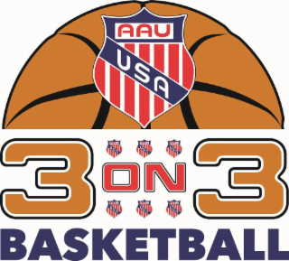 AAU USA 3 ON 3 BASKETBALL logo