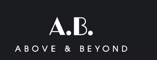 A.B. ABOVE & BEYOND logo
