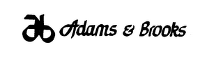 AB ADAMS & BROOKS logo