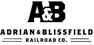A&B ADRIAN & BLISSFIELD RAILROAD CO. logo