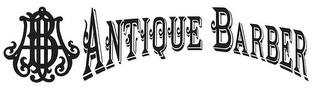 AB ANTIQUE BARBER logo