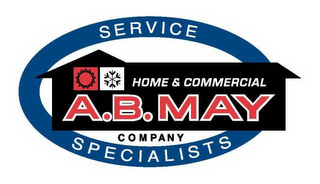 A.B. MAY COMPANY HOME & COMMERCIAL SERVICE SPECIALISTS logo