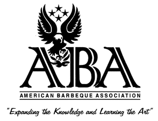 ABA AMERICAN BARBEQUE ASSOCIATION "EXPANDING THE KNOWLEDGE AND LEARNING THE ART" logo