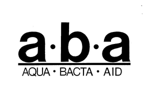 A.B.A AQUA BACTA AID logo