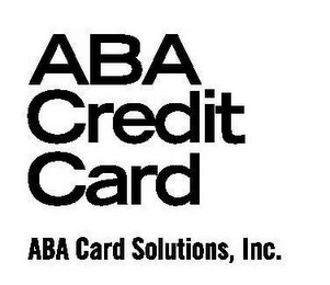 ABA CREDIT CARD ABA CARD SOLUTIONS, INC. logo