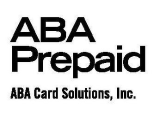 ABA PREPAID ABA CARD SOLUTIONS, INC. logo