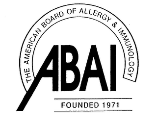 ABAI THE AMERICAN BOARD OF ALLERGY & IMMUNOLOGY FOUNDED 1971 logo