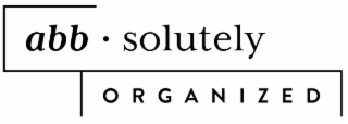 ABB • SOLUTELY ORGANIZED logo