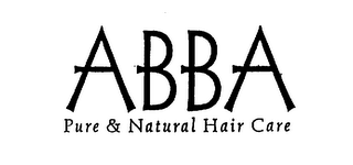 ABBA PURE & NATURAL HAIR CARE logo