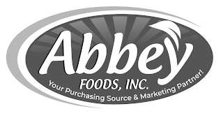 ABBEY FOODS, INC. YOUR PURCHASING SOURCE & MARKETING PARTNER! logo