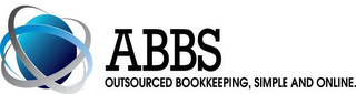 ABBS OUTSOURCED BOOKKEEPING. SIMPLE ANDONLINE logo