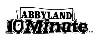 ABBYLAND 10 MINUTE logo