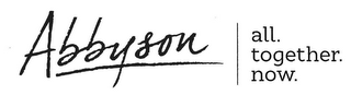 ABBYSON | ALL. TOGETHER. NOW. logo