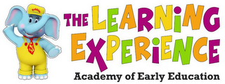ABC 123 THE LEARNING EXPERIENCE ACADEMY OF EARLY EDUCATION BUBBLES THE ELEPHANT logo
