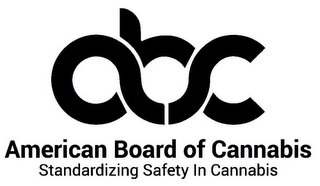 ABC AMERICAN BOARD OF CANNABIS STANDARDIZING SAFETY IN CANNABIS logo
