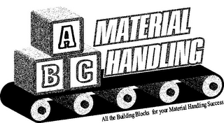 ABC MATERIAL HANDLING ALL THE BUILDING BLOCKS FOR YOUR MATERIAL HANDLING SUCCESS logo