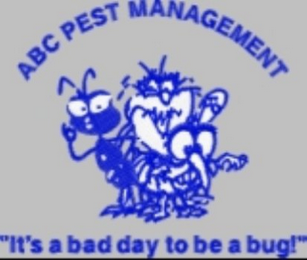 ABC PEST MANAGEMENT "IT'S A BAD DAY TO BE A BUG!" logo