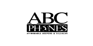 ABC PHONES AFFORDABLE BEEPERS & CELLULAR logo