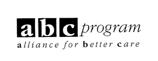 ABC PROGRAM ALLIANCE FOR BETTER CARE logo