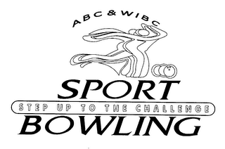 ABC & WIBC SPORT STEP UP TO THE CHALLENGE BOWLING logo