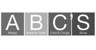 ABC'S ALLERGY BEHIND THE COUNTER COLD & COUGH SINUS logo
