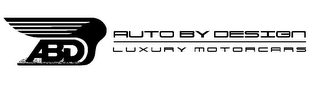 ABD AUTO BY DESIGN LUXURY MOTORCARS logo