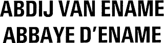 ABDIJ VAN ENAME ABBAYE D'ENAME logo