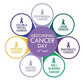 ABDOMINAL CANCER DAY 19TH MAY ESOPHAGEAL CANCER LIVER CANCER PANCREATIC CANCER GALL BLADDER CANCER GASTRIC CANCER APPENDIX CANCER COLON & RECTAL CANCER logo