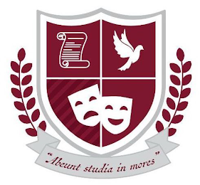 "ABEUNT STUDIA IN MORES" logo