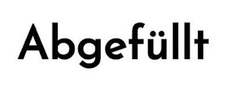 ABGEFÜLLT logo