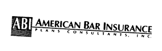ABI AMERICAN BAR INSURANCE PLANS CONSULTANTS, INC. logo