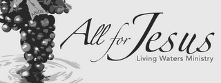 ABIDE ALL FOR JESUS LIVING WATERS MINISTRY logo