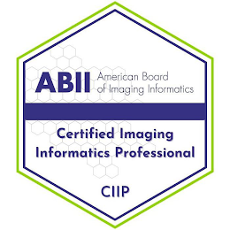 ABII AMERICAN BOARD OF IMAGING INFORMATICS CERTIFIED IMAGING INFORMATICS PROFESSIONAL CIIP logo