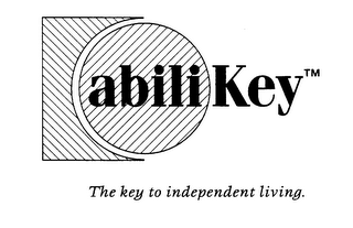 ABILIKEY THE KEY TO INDEPENDENT LIVING. logo