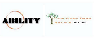ABILITY CLEAN NATURAL ENERGY MADE WITH GUAYUSA logo