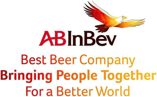 ABINBEV BEST BEER COMPANY BRINGING PEOPLE TOGETHER FOR A BETTER WORLD logo